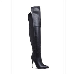 Lola Over the Knee Boots - Black